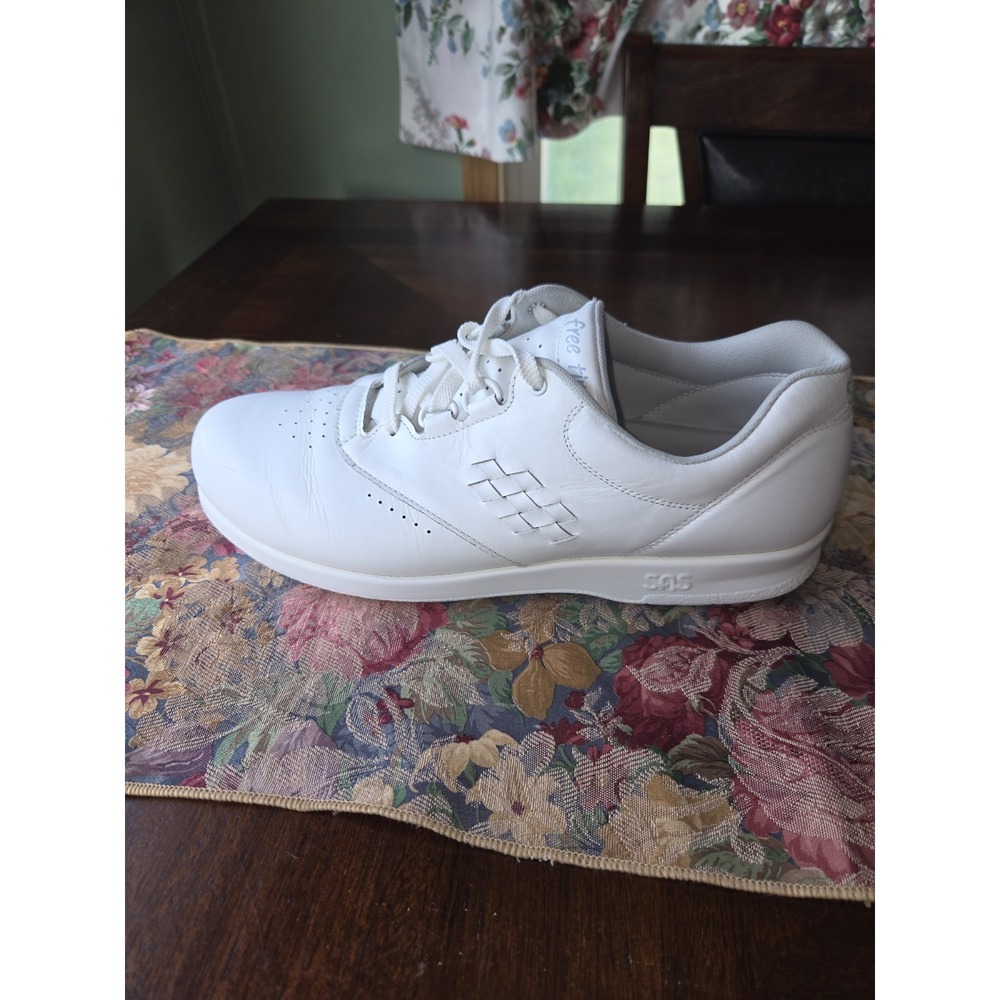 SAS Free Time Comfort Sneakers Walking Shoes Womens Size 11 M White Leather - Picture 16 of 16